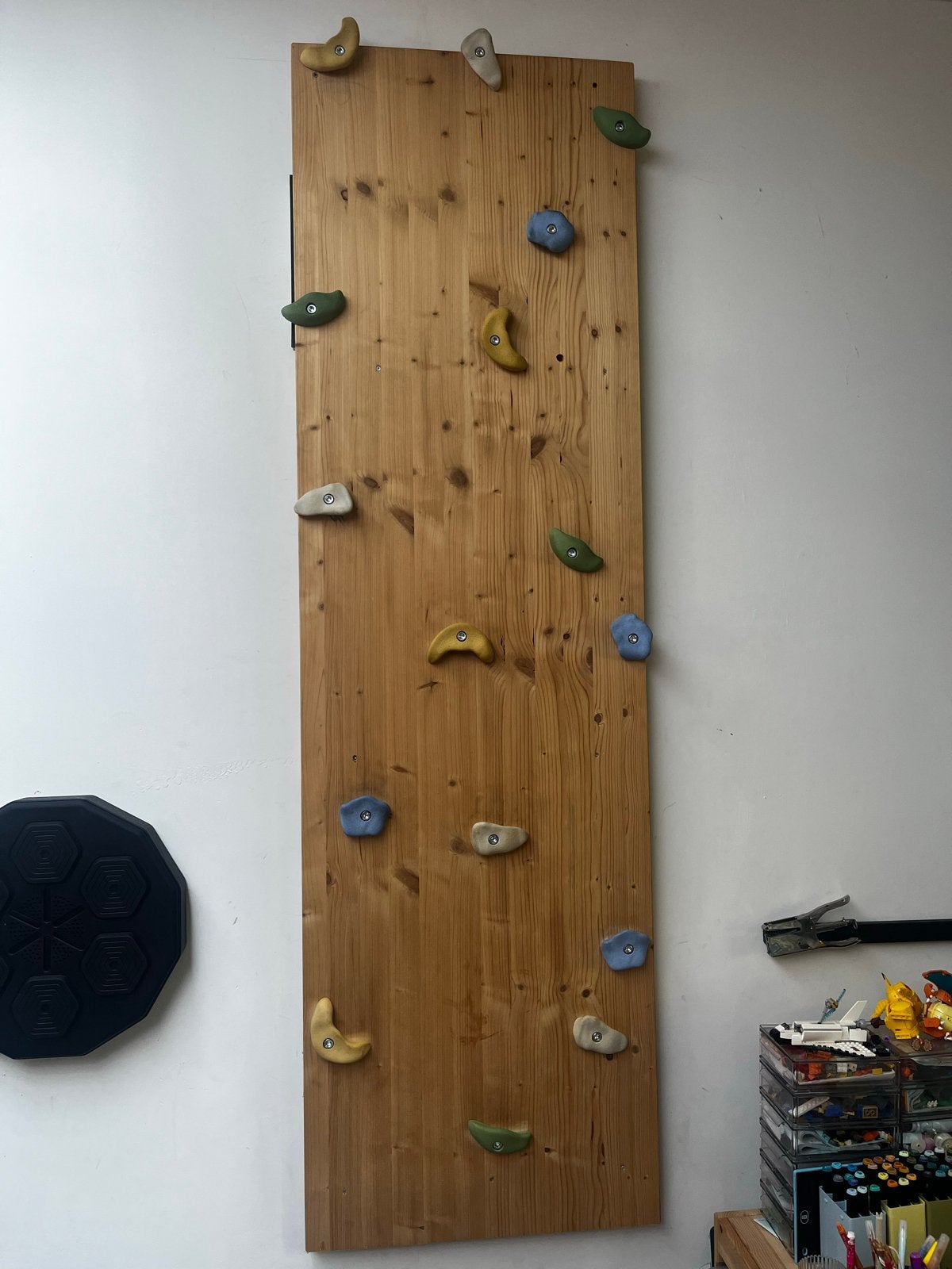 Klimwand met grepen - Ideaal voor thuis of garage, Sport en Fitness, Klimsport, Ophalen of Verzenden, Gebruikt, Klimsport-accessoire