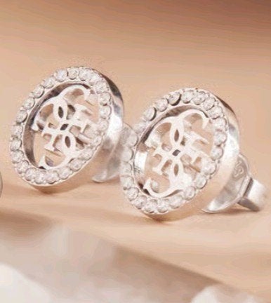 Guess stainless steel oorknoppen studs party voor dames, Sieraden, Tassen en Uiterlijk, Met kristal, Overige materialen, Ophalen of Verzenden