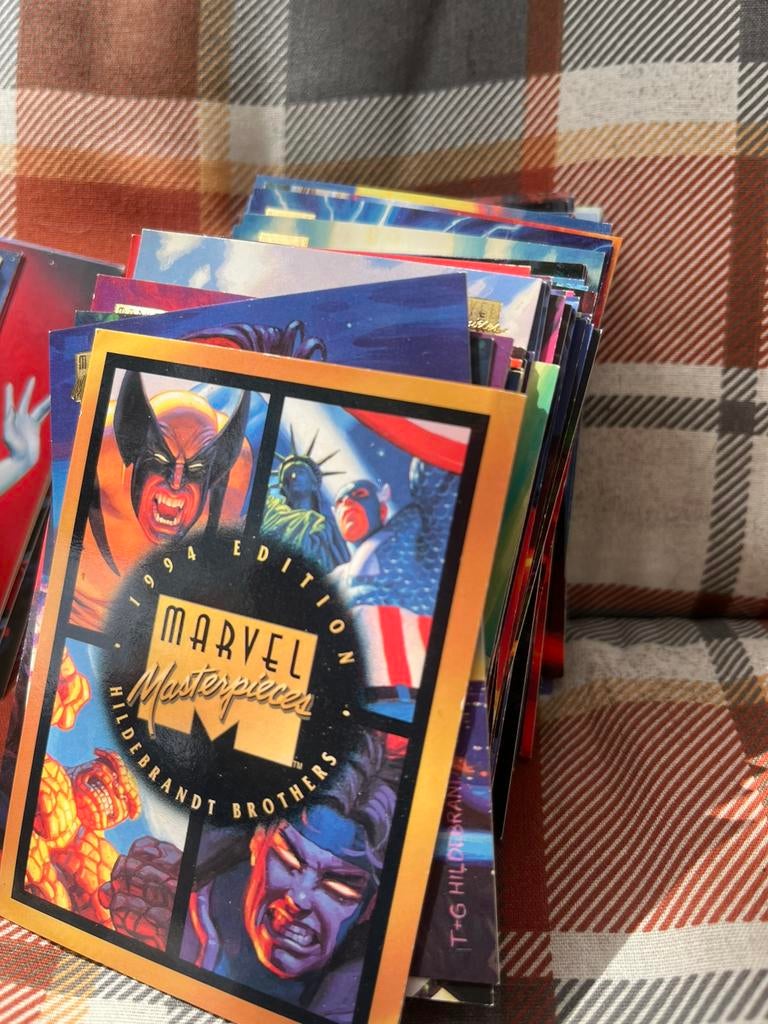 Marvel masterpieces trading cards compleet, Ophalen, Zo goed als nieuw