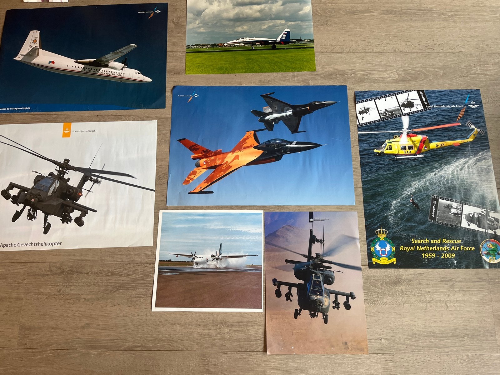 Collectie Koninklijke Luchtmacht posters en foto's, Ophalen of Verzenden, Gebruikt, Kaart, Foto of Prent