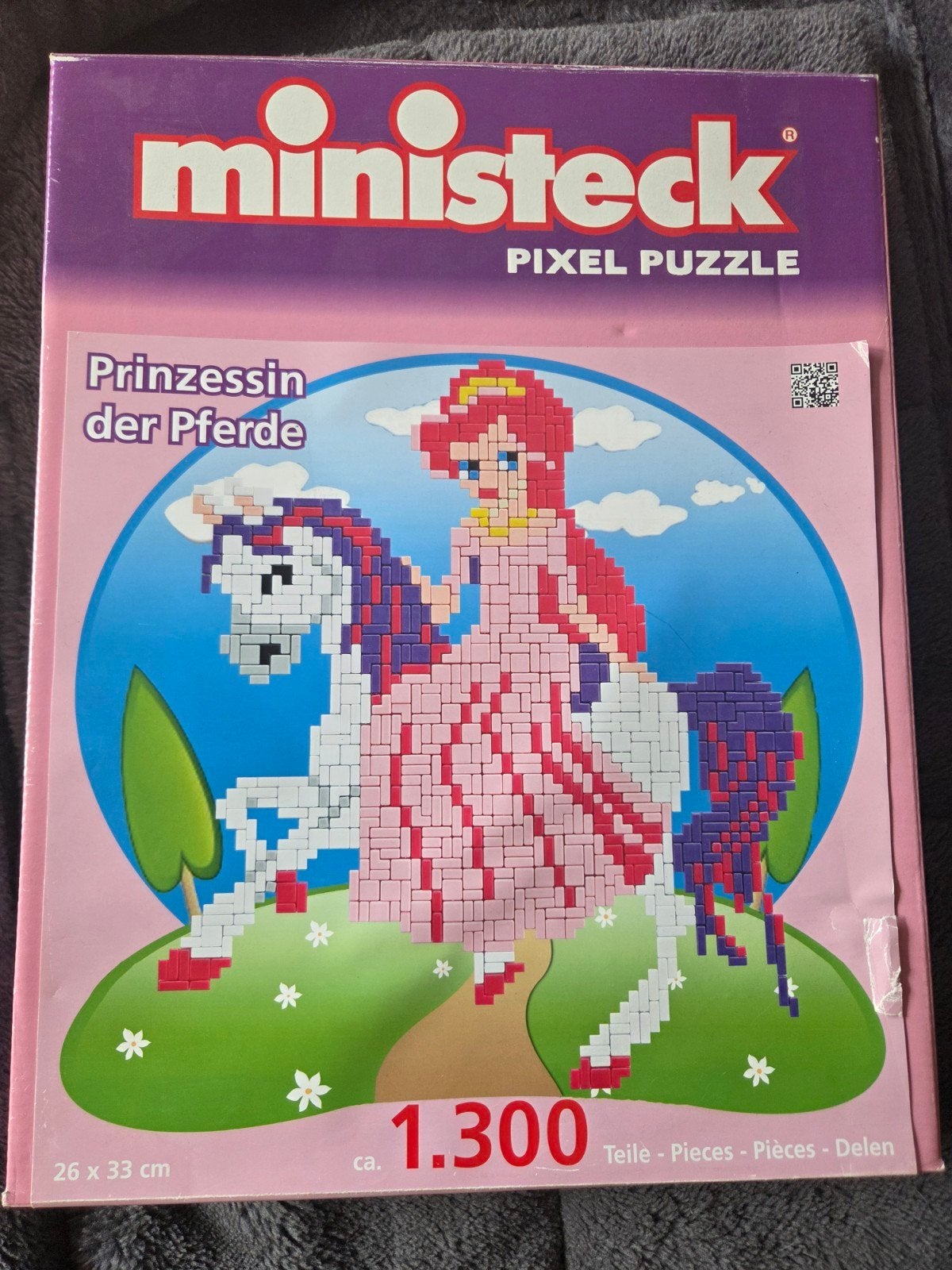Ministeck Pixel Puzzle - Prinses met Paard (1300 stukjes), Ophalen, Nieuw
