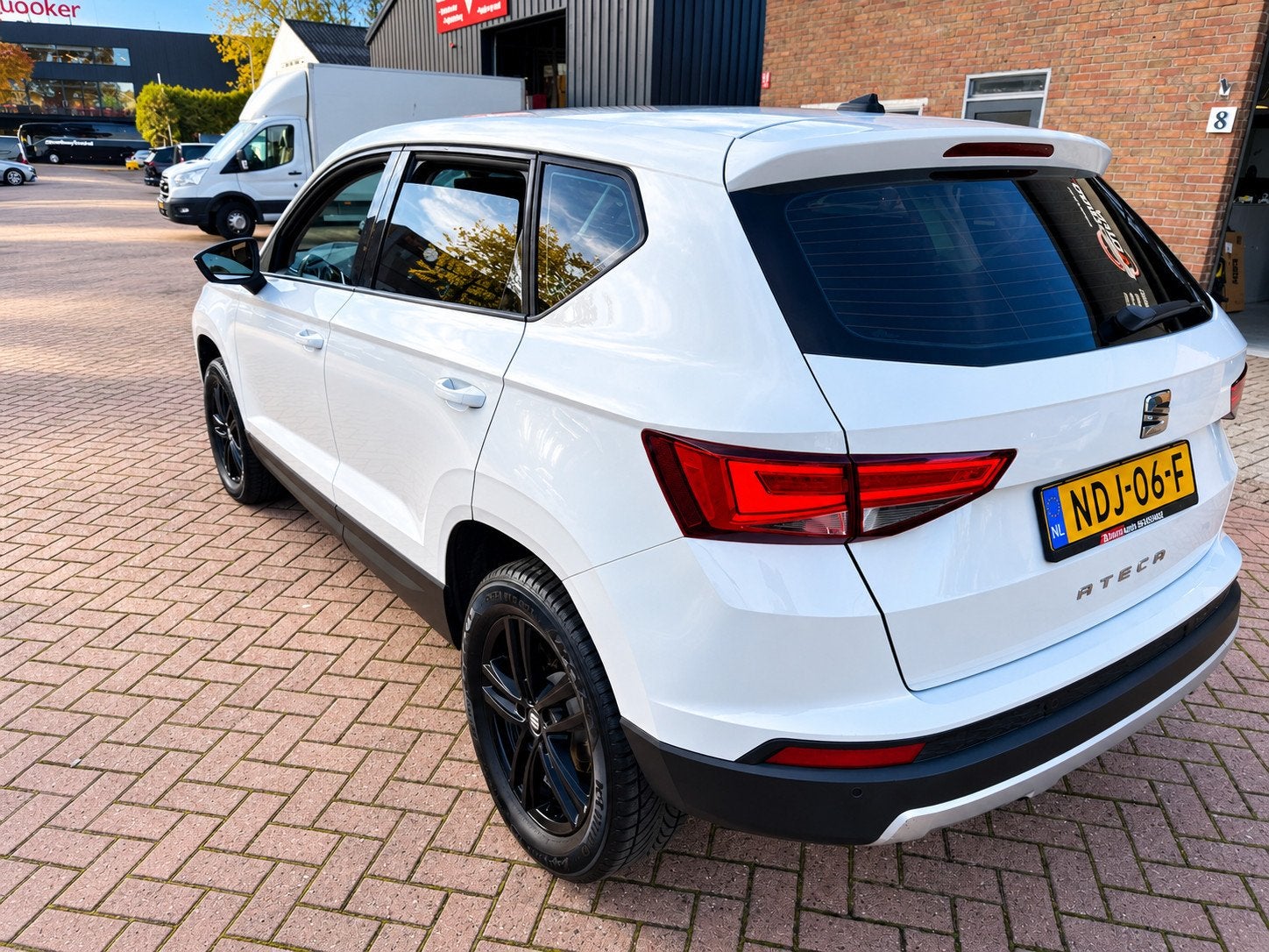 Seat ATECA 1.4 EcoTSI Xcellence DSG / Pano.dak/LED/Carplay/c, Auto's, Gebruikt, 4 cilinders, 150 pk, Wit