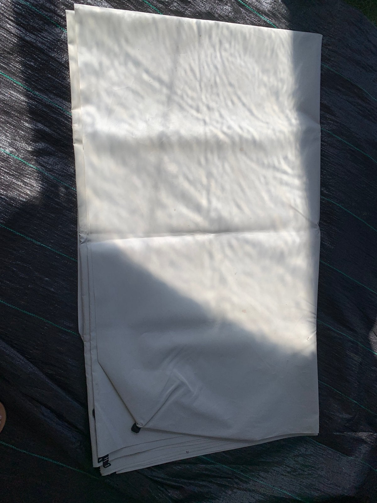 Grondzeil met opstaande randen 6 m x 2,5 m  (dmv pennen), Caravans en Kamperen, Ophalen, Gebruikt
