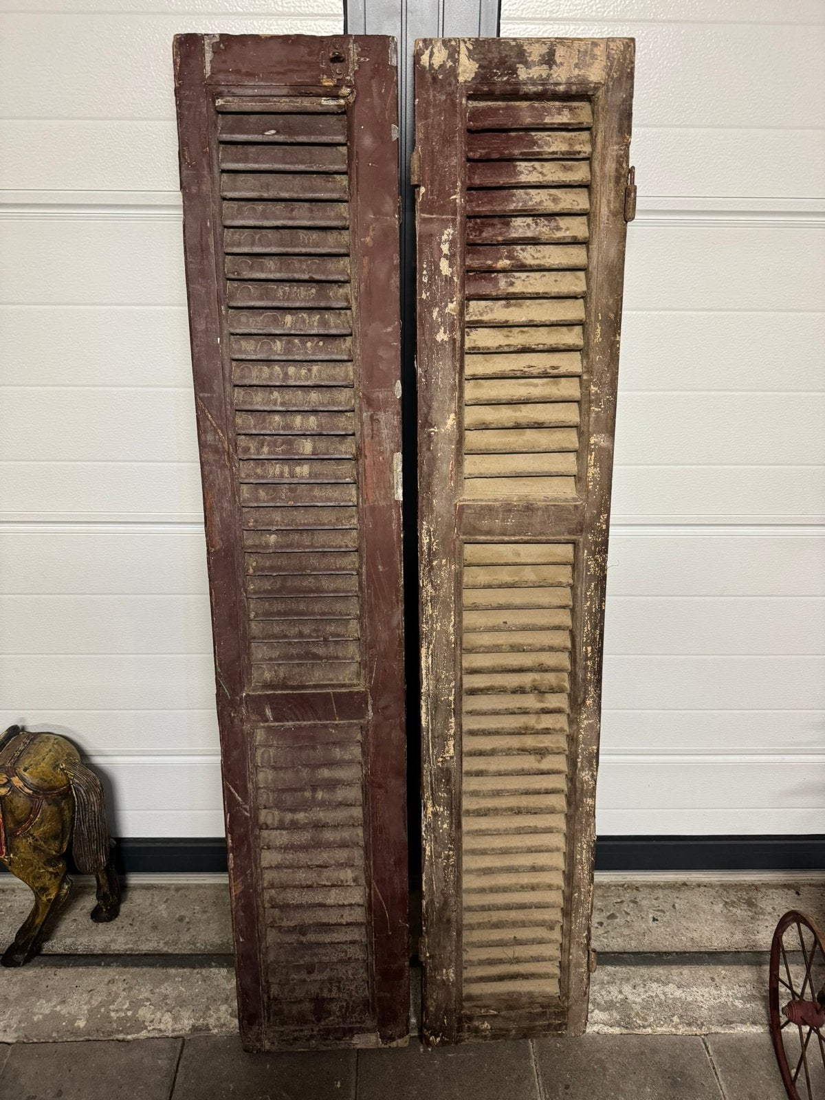 Oude Franse louvreluiken, Antiek en Kunst, Curiosa en Brocante, Ophalen
