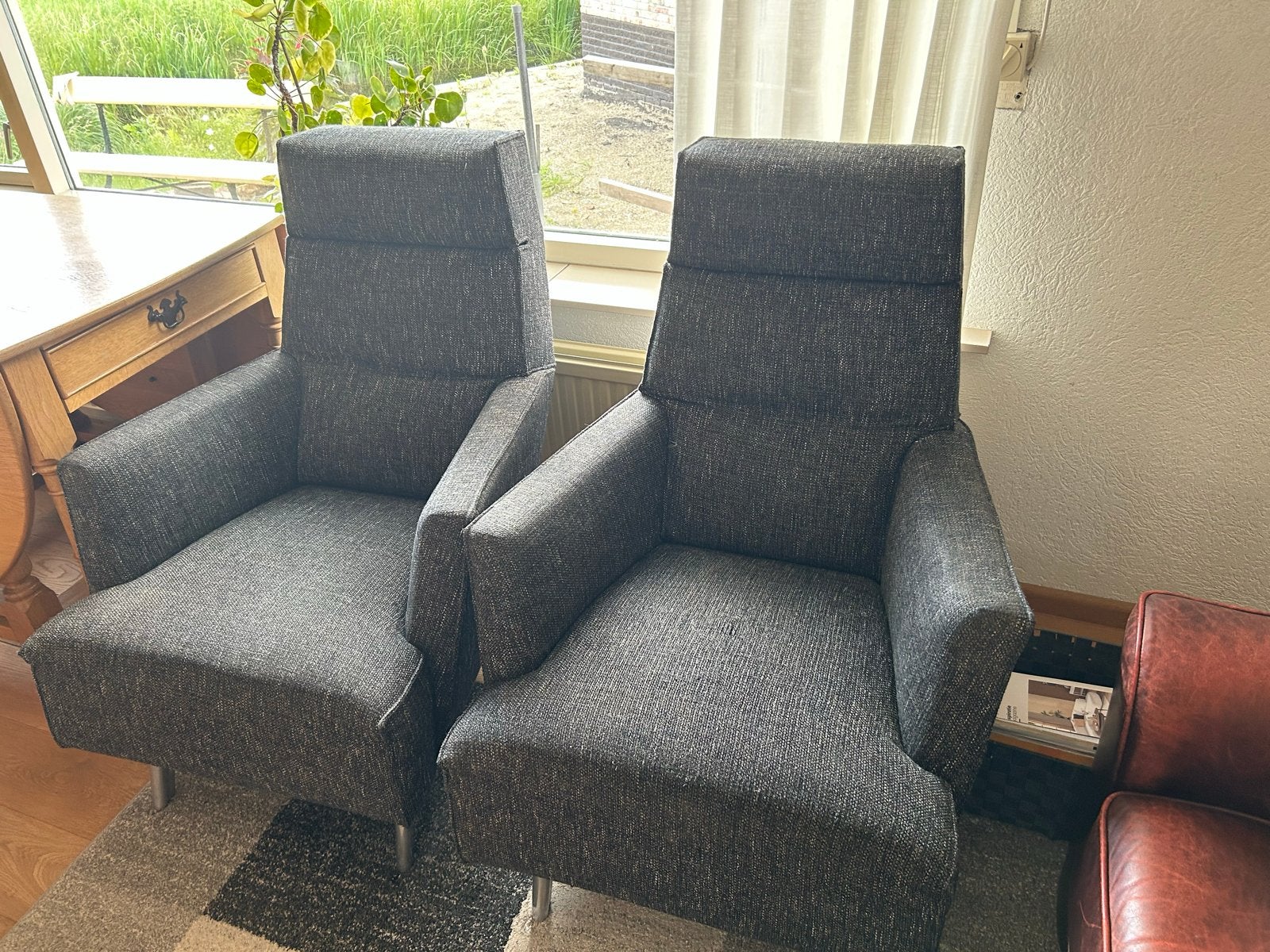 Design On Stock Solo fauteuils - Grijs stof, Ophalen, Gebruikt, Twee, Stof