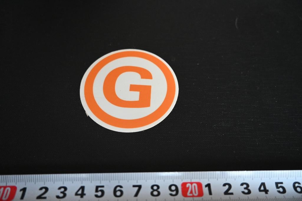 sticker transparant G, Verzamelen, Stickers, Zo goed als nieuw, Ophalen