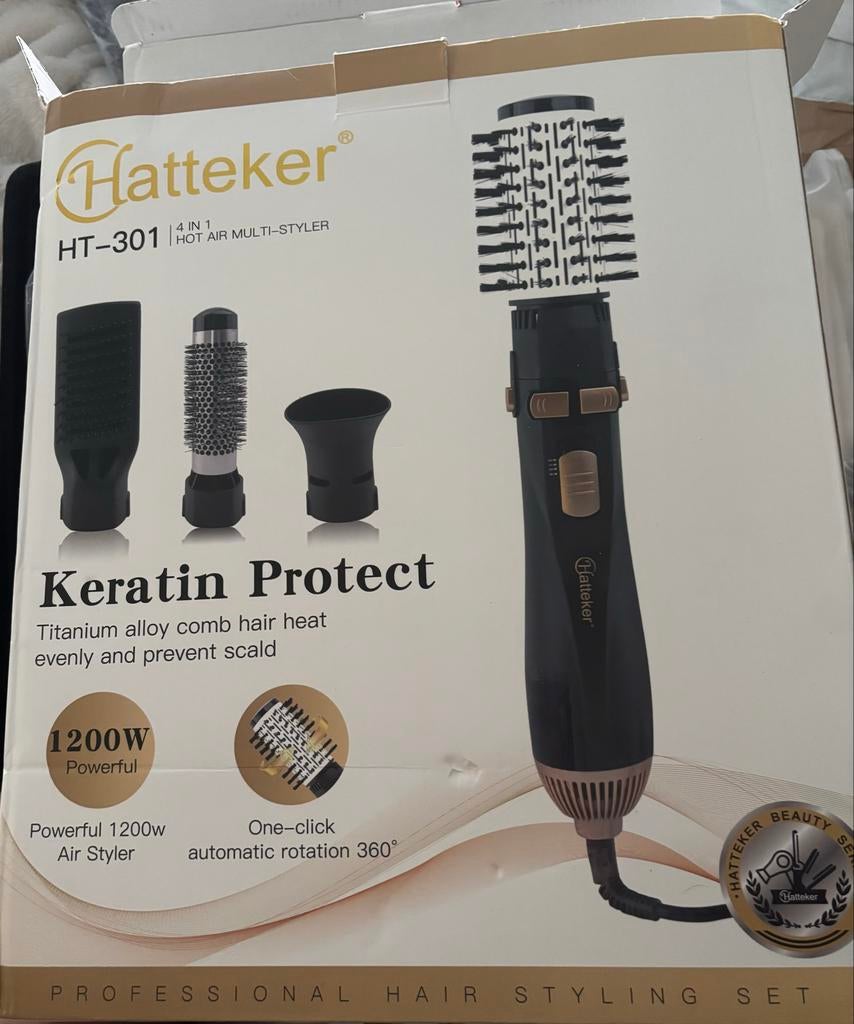 Nieuwe Hatteker HT-301 4-in-1 Warme Lucht Multi-Styler, Ophalen of Verzenden, Nieuw, Haarverzorging