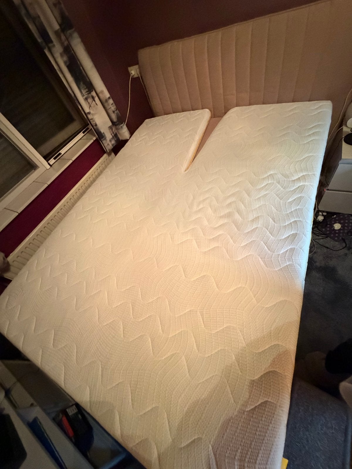 B Bright HR Splittopper koudschuim 140x200 cm, Tweepersoons, Zo goed als nieuw, Matras, 200 cm