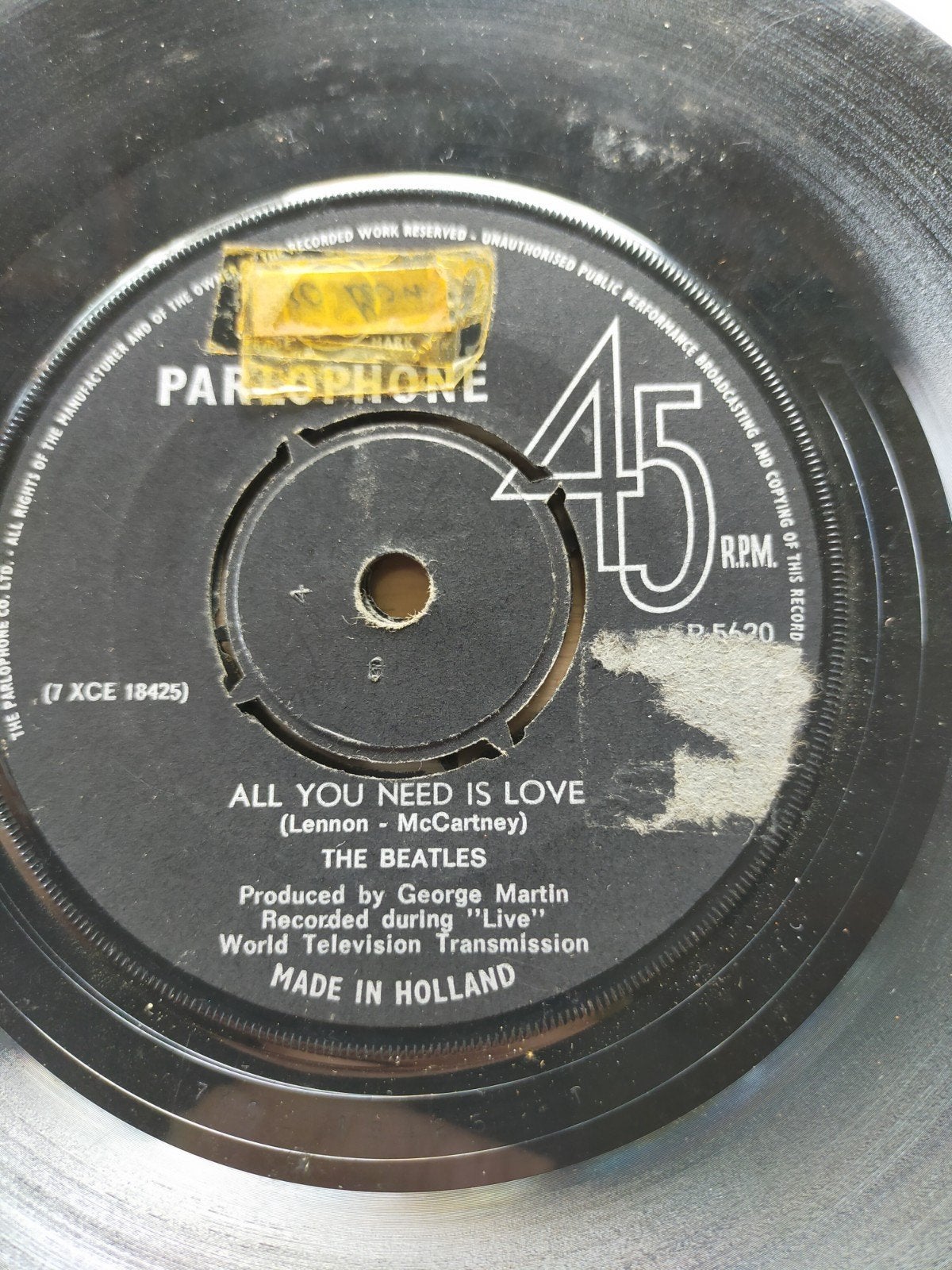 the Beatles , all you need is love, Ophalen of Verzenden, Zo goed als nieuw, Pop