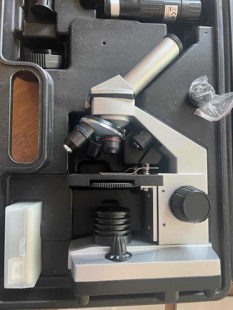 Microscoop Bresser junior, Audio, Tv en Foto, Optische apparatuur | Microscopen, Nieuw, Biologische microscoop, 400x tot 1000x