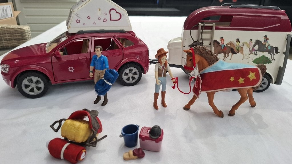 Schleich 42535 Paardenavontuur met Auto & Paardentrailer, Ophalen of Verzenden, Zo goed als nieuw
