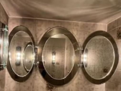 vintage spiegel designer Ingrand Fontana Arte space age, Huis en Inrichting, Woonaccessoires | Spiegels, Ophalen, Zo goed als nieuw