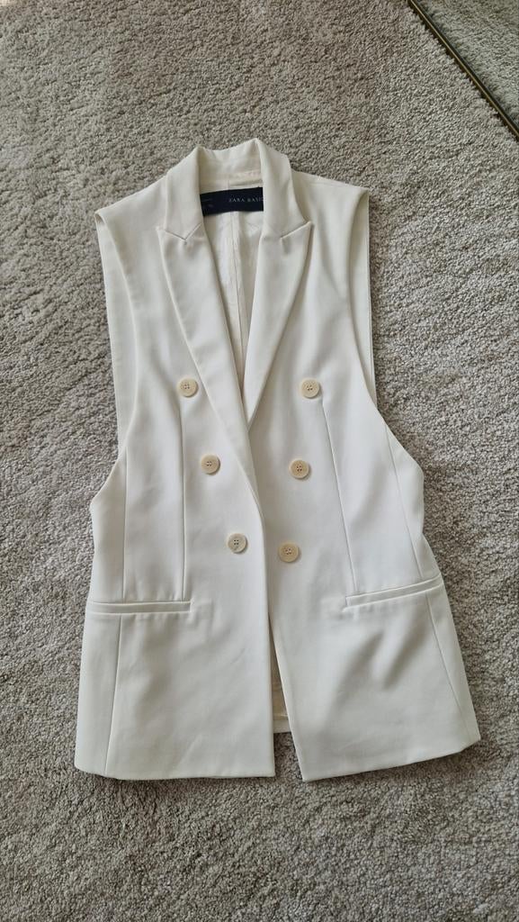 Zara blazer gilet wit maat XS, Wit, Ophalen of Verzenden, Zo goed als nieuw, Maat 34 (XS) of kleiner