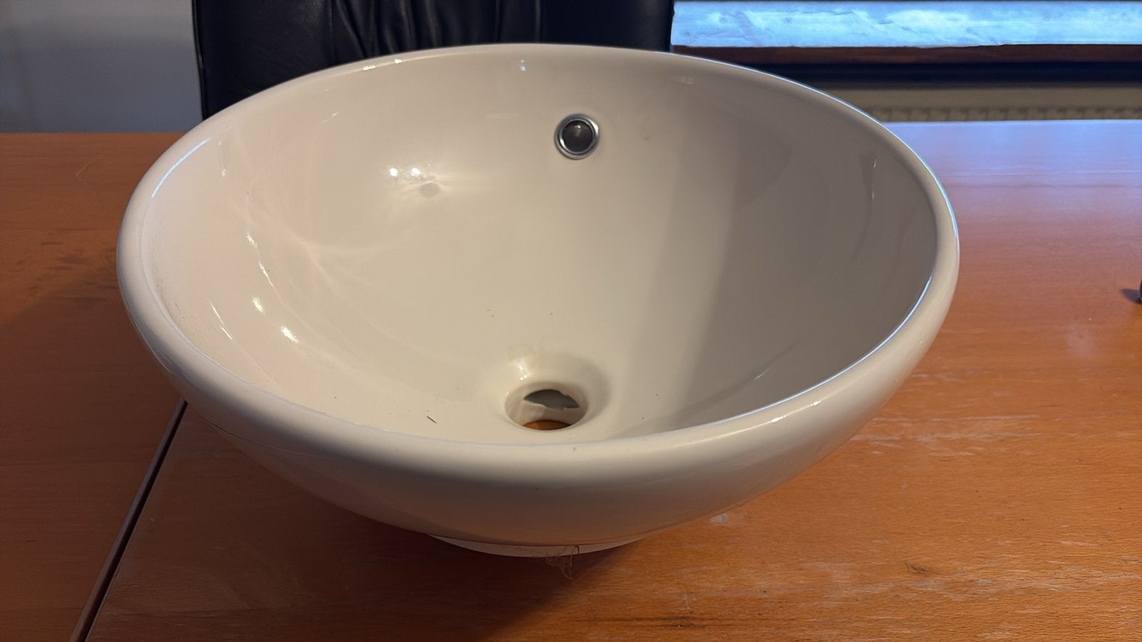Witte opbouw waskom - IDRO Lavabo Pergamo, Ophalen, Zo goed als nieuw, Wastafel