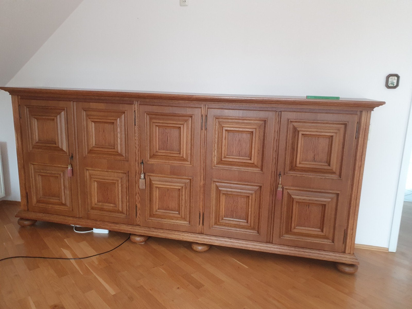 Musterring Massief Eiken Kast - 315x135x52 cm, Ophalen, Met deur(en), Eikenhout, Zo goed als nieuw