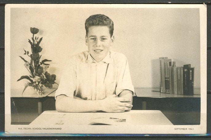 Schoolfoto Techn.School Valkenswaard Foto/Ansichtkaart a-16b, 1960 tot 1980, Foto, Ophalen of Verzenden, Zo goed als nieuw