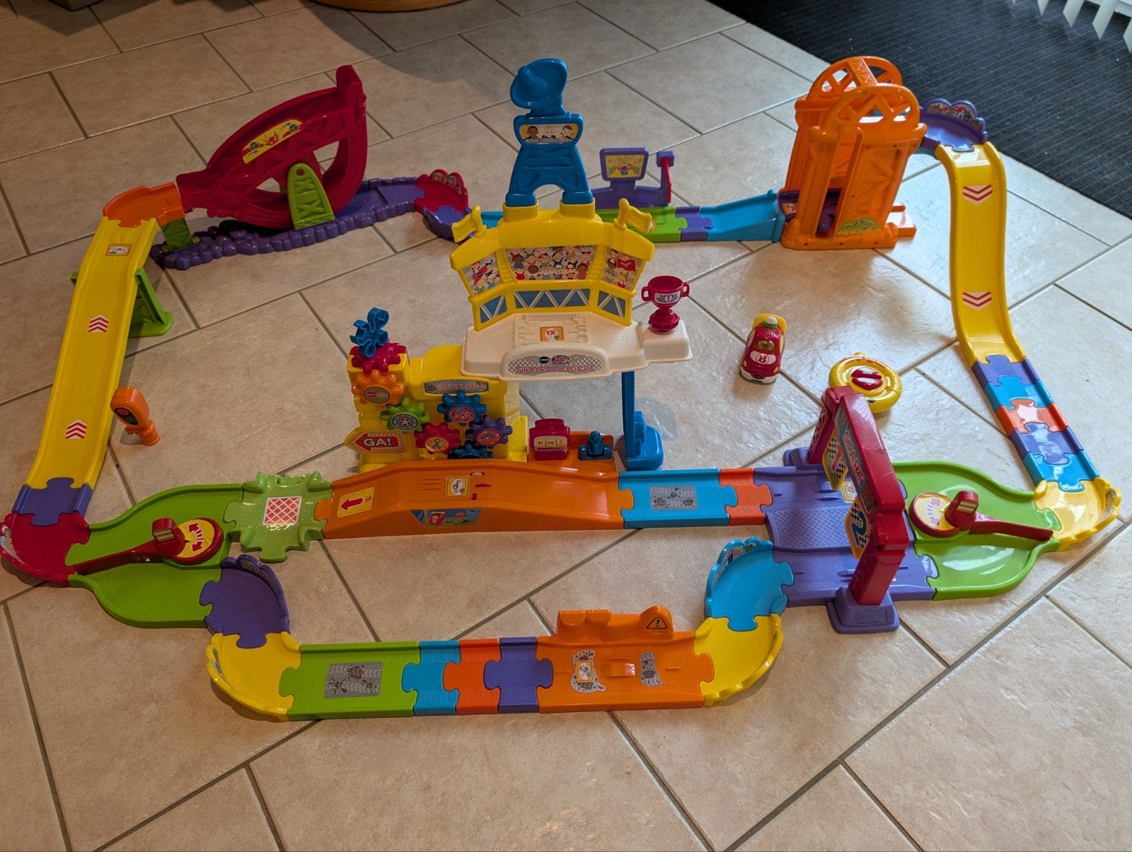 VTech Toet Toet Auto's Super RC Racecircuit, Ophalen of Verzenden, Zo goed als nieuw