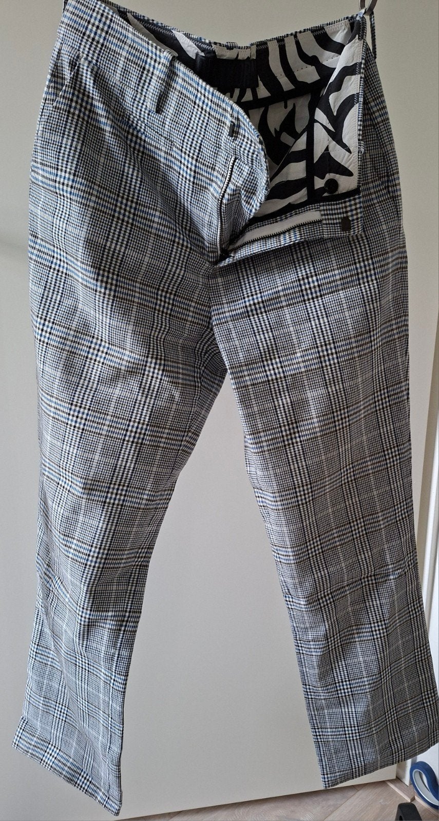 Drykorn geruite broek met zebraprint voering, Drykorn, Zwart, Ophalen of Verzenden, Zo goed als nieuw