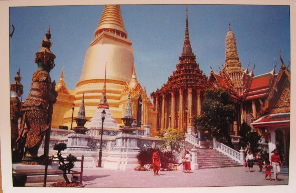 De Gouden Pagoda in Bangkok Thailand - nieuwe ansichtkaart, Verzenden, 1980 tot heden, Ongelopen, Buiten Europa