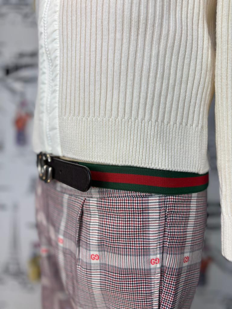 Gucci jongens GG marmont riem met web maat L, Verzenden, Gucci EU, Customercare@gucci.com, Zo goed als nieuw