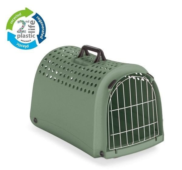 Katten transportbox Linus 2nd life groen nu voor € 22,50, Imac, ., Nieuw, Ophalen of Verzenden