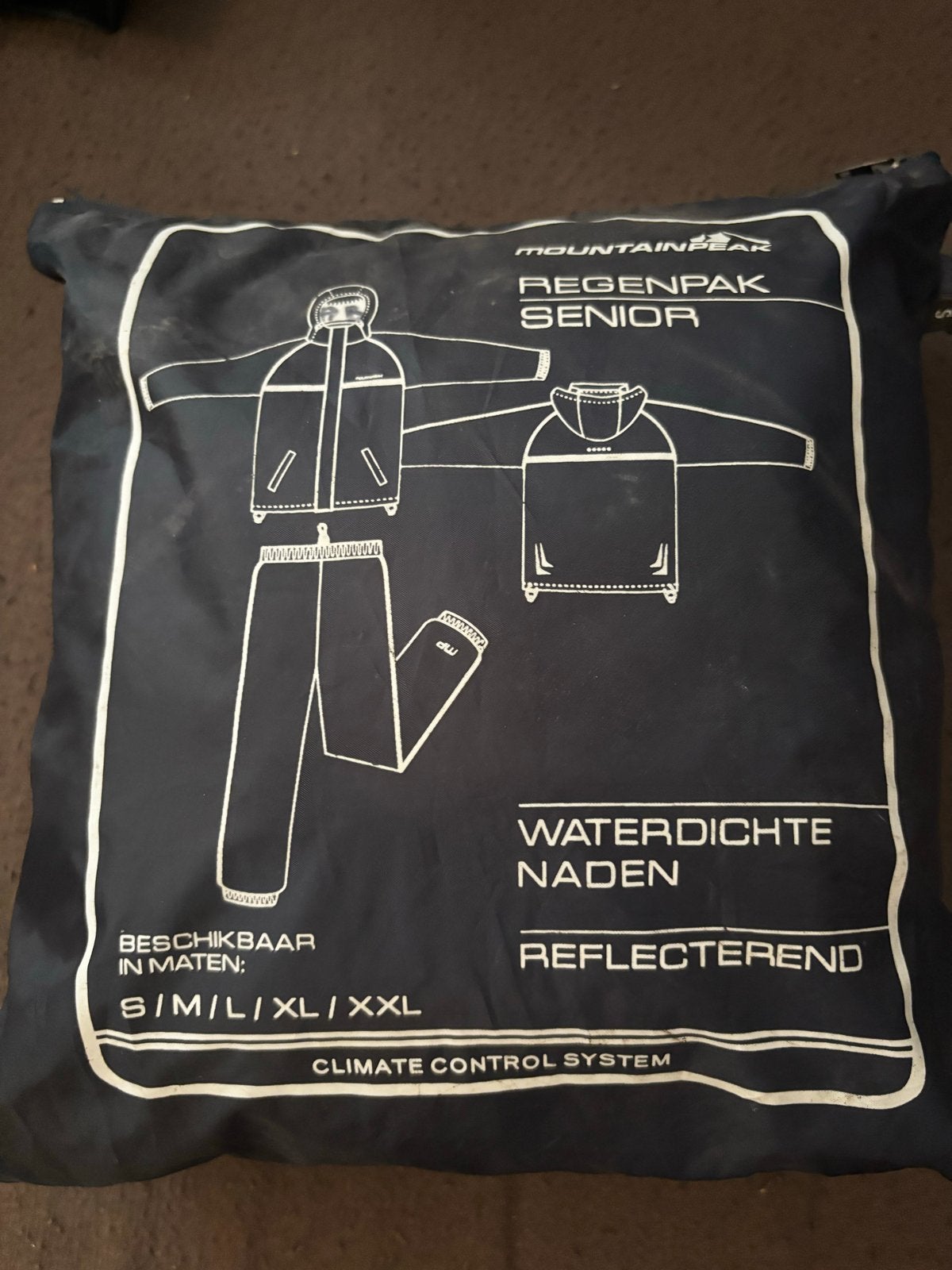 Mountainbear Regenpak Senior - Waterdicht en Reflecterend, Ophalen of Verzenden, Nieuw, Regenbroek, Heren