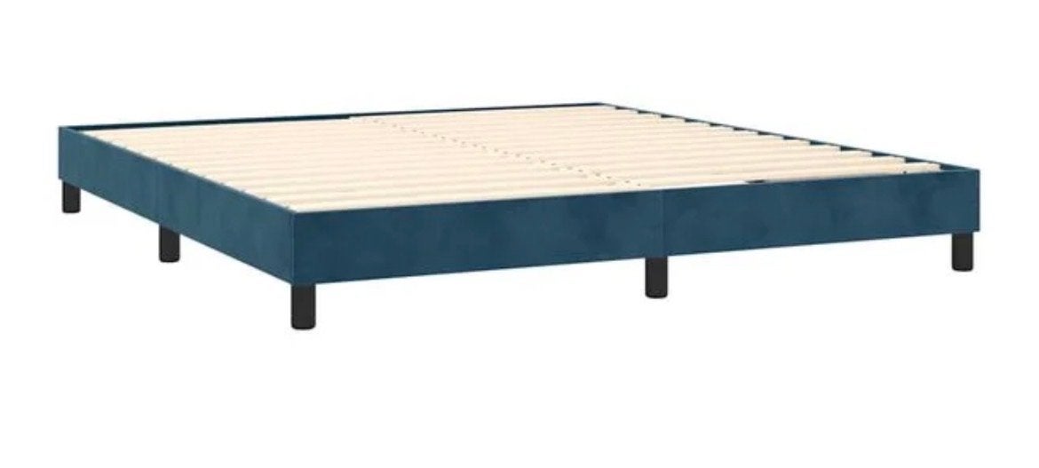 Tweepersoons bedframe blauw - 160x200 cm, Ophalen, Gebruikt, Blauw, Tweepersoons
