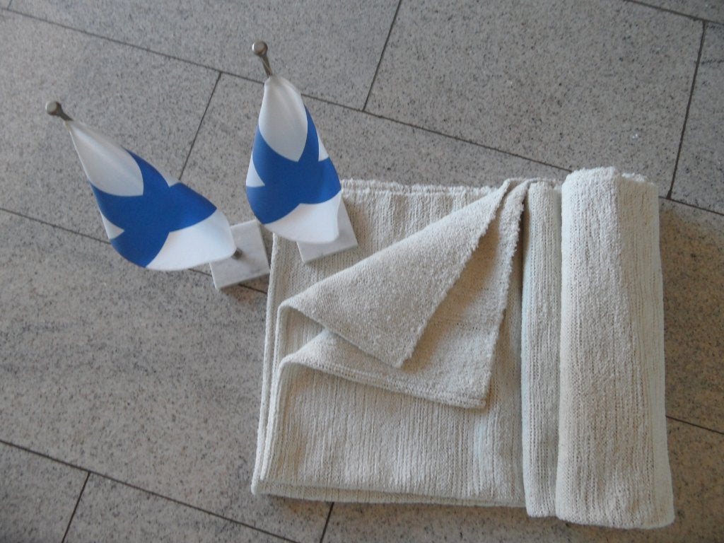 origineel geweven Finse tapijtloper - loper - homemade NIEUW, Crème, Nieuw, 150 tot 200 cm, Rechthoekig