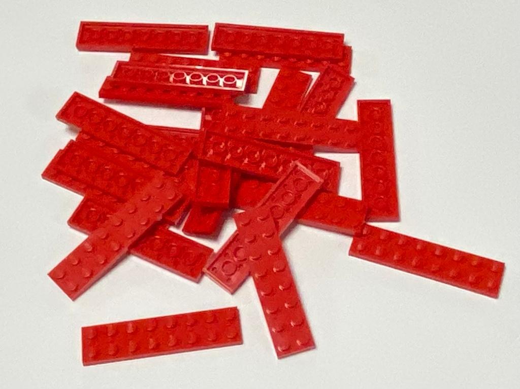 Partij 25x nieuwe 2x8 Lego plaatjes in diverse kleuren, Overige thema's, Lego, Nieuw, Ophalen of Verzenden