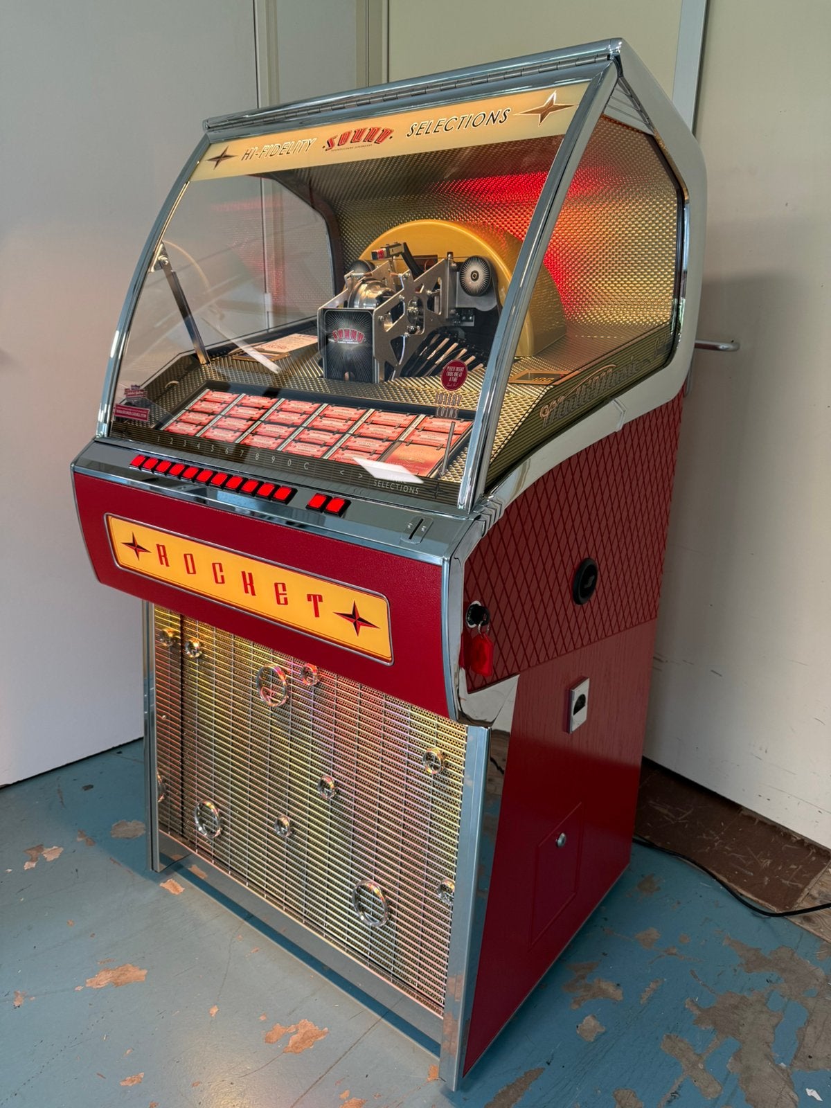 Sound Leisure Rocket Vinyl Jukebox 10% Korting En Garantie!, Sound Leisure Ltd., Info@jukeboxgallery.com, Nieuw, Gildenstraat 32