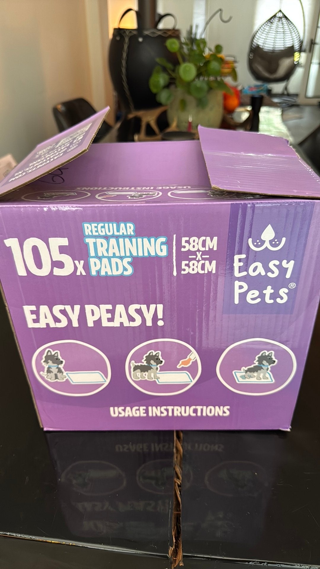 Trainings pads voor puppy, Ophalen