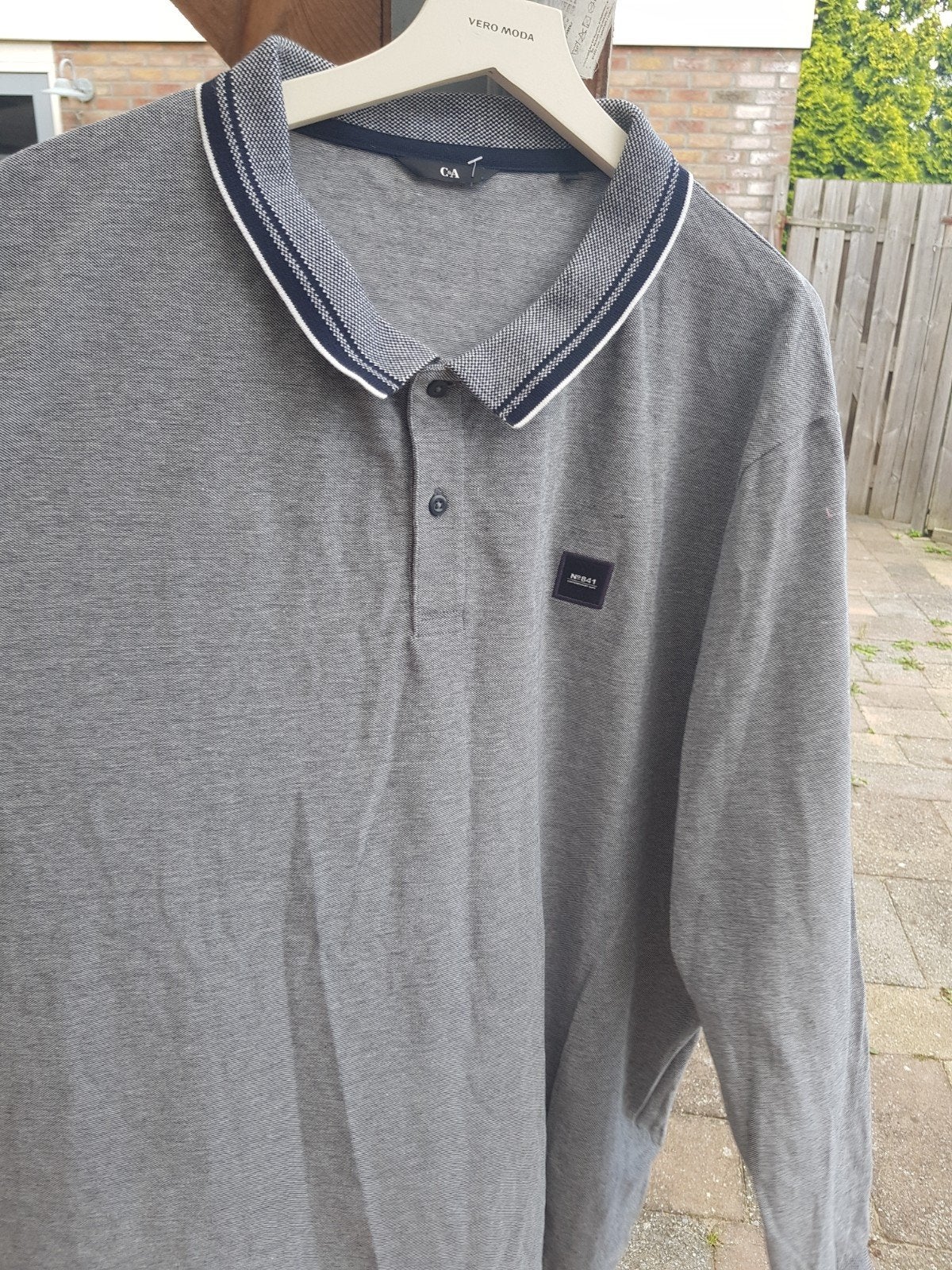 c&a mooie polo mt 4xl, Kleding | Heren, Grote Maten, Verzenden, Zo goed als nieuw, Blauw, Shirt