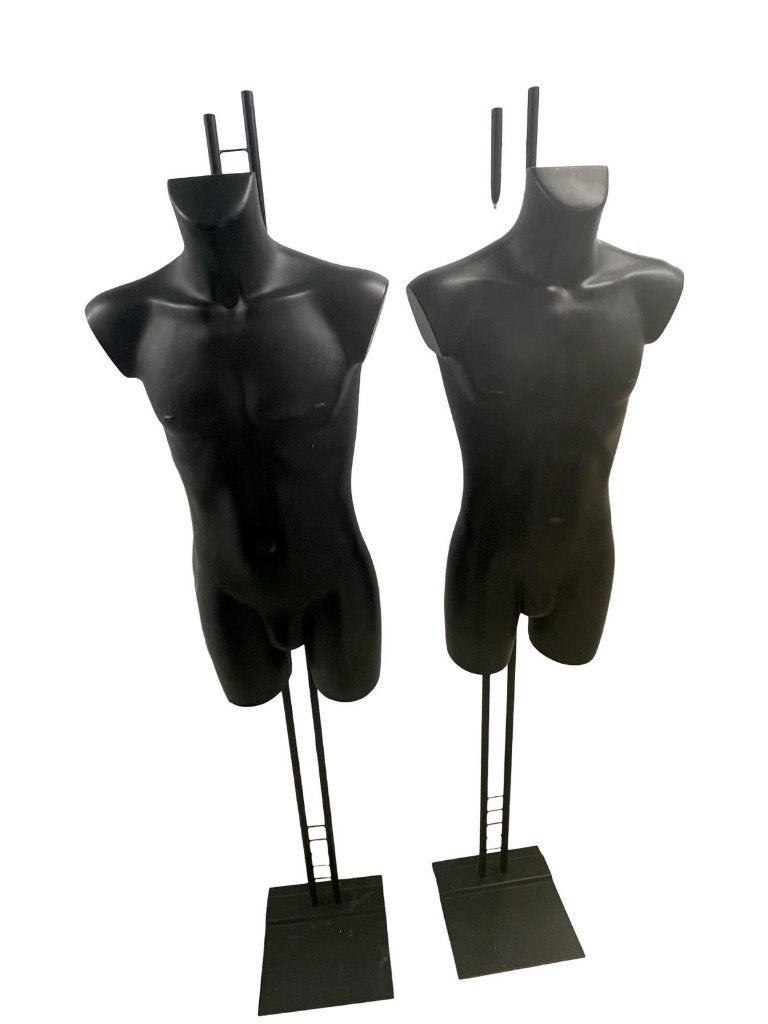 Set van 2 zwarte paspoppen voor herenkleding, Ophalen, Zo goed als nieuw, Paspop