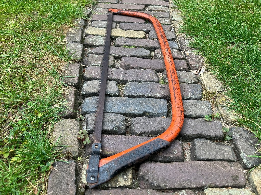 Goede boomzaag beugelzaag met zaag 60 cm Spear & Jackson, Ophalen of Verzenden, Zo goed als nieuw, Boomzaag, Spear & Jackson