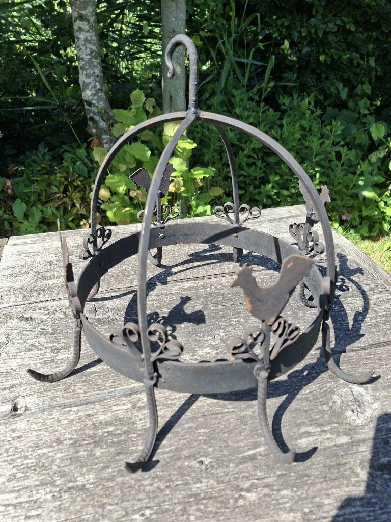 ijzeren wildhanger / spekhaak, Verzenden, Nieuw, Zwart, Metaal