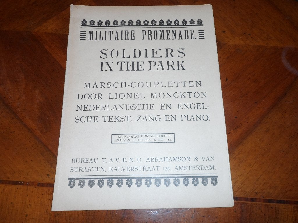 Lionel Monckton, Zang, Gebruikt, Ophalen of Verzenden, Artiest of Componist