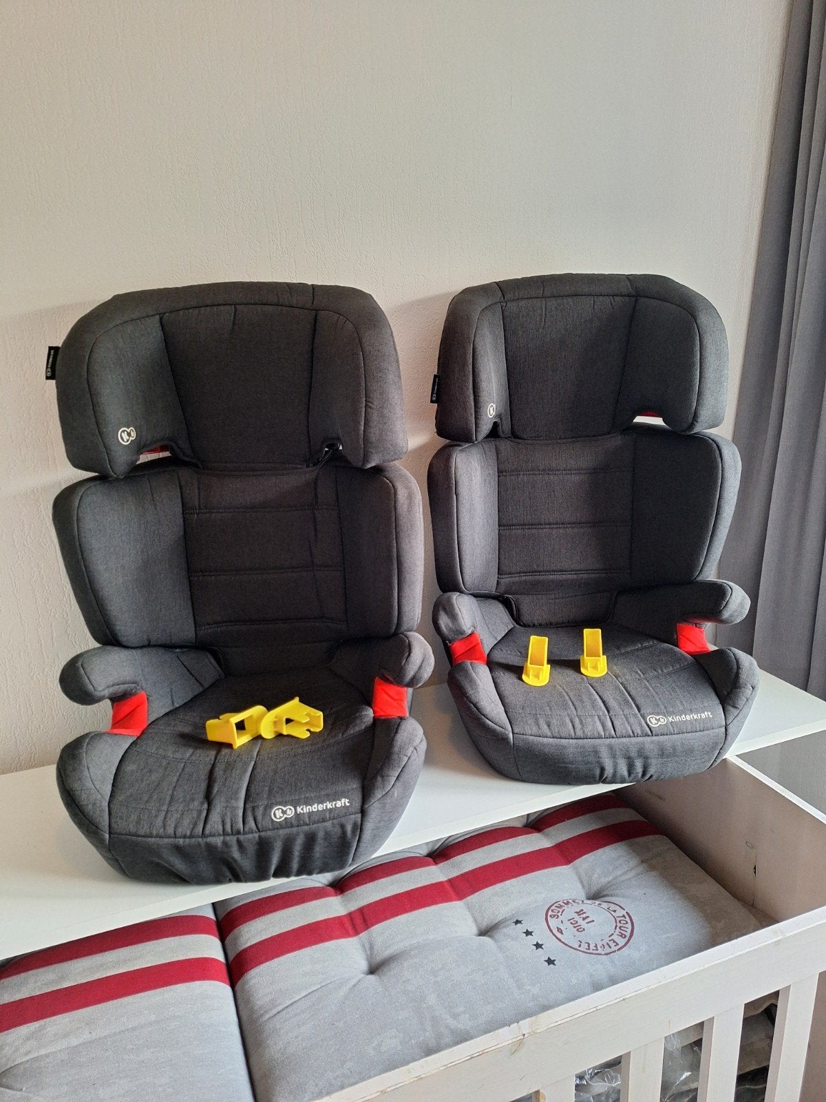 Kinderkraft autostoel groep 2/3 met isofix, Autogordel, 15 t/m 36 kg, Verstelbare rugleuning, Zo goed als nieuw
