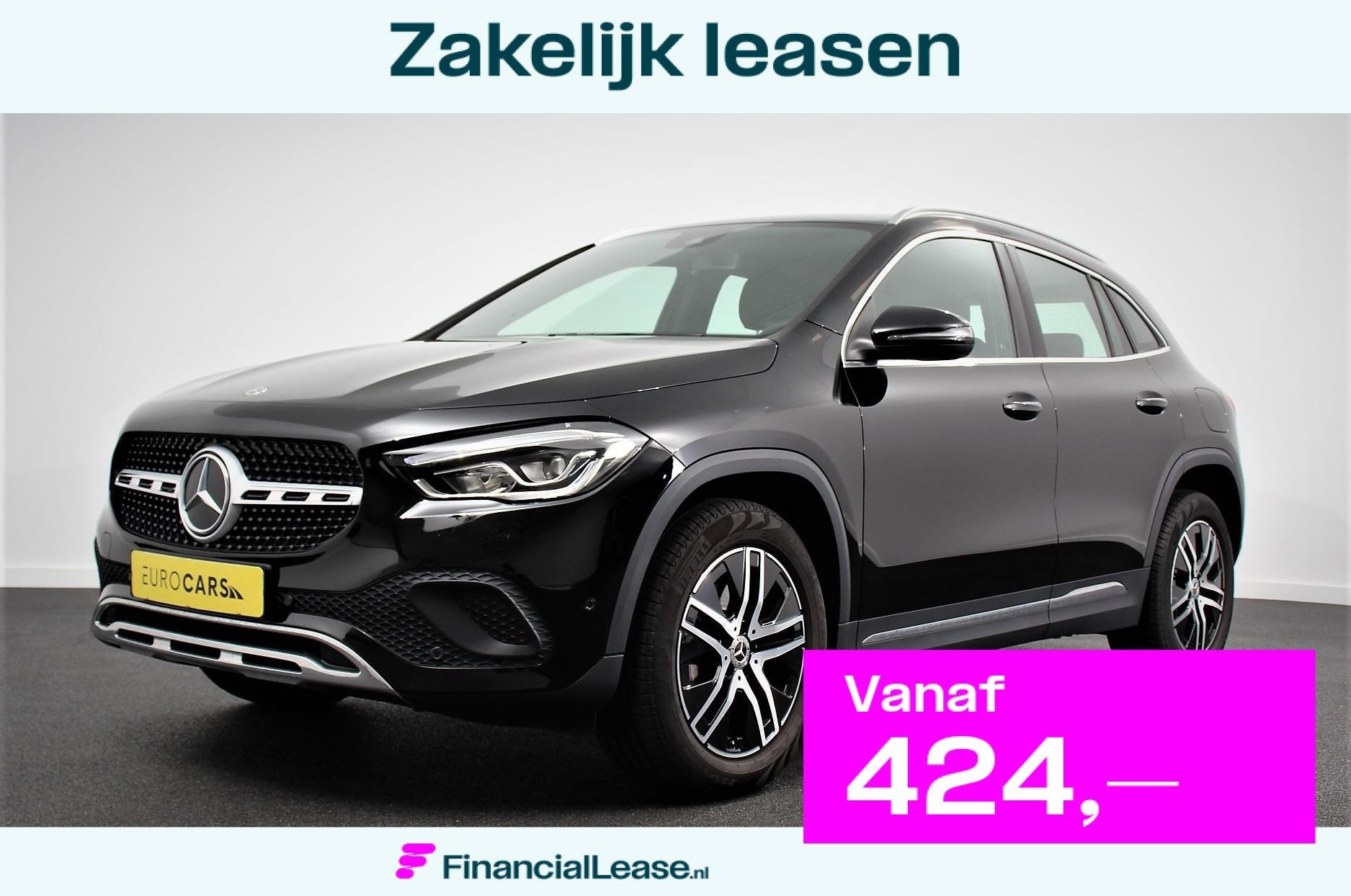Mercedes-Benz GLA-klasse 200 163pk Automaat Progressive Navi, 15 km/l, Euro 6, 4 cilinders, Leder en Stof