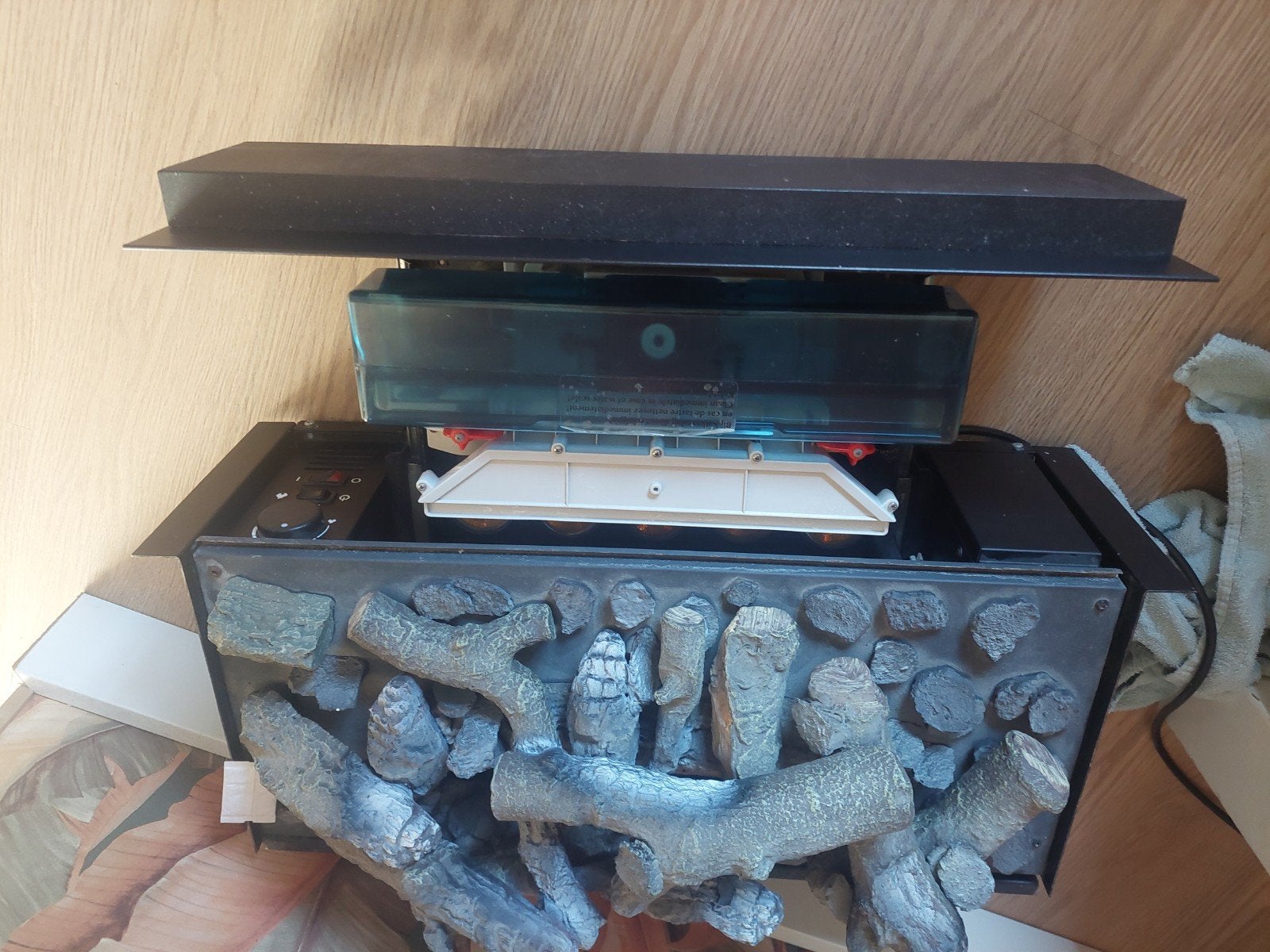 Ruby Fire waterdamp haard met defect, Ophalen of Verzenden, Gebruikt, Inbouwhaard, Overige soorten