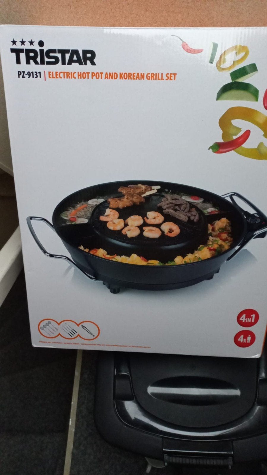 Tristar PZ-9131 Elektrische Hot Pot & Koreaanse Grill Set, Ophalen of Verzenden, Nieuw