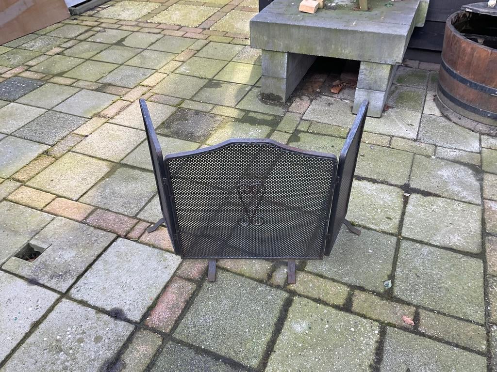 Oude vonkenscherm openhaard, Huis en Inrichting, Haarden, Ophalen, Gebruikt