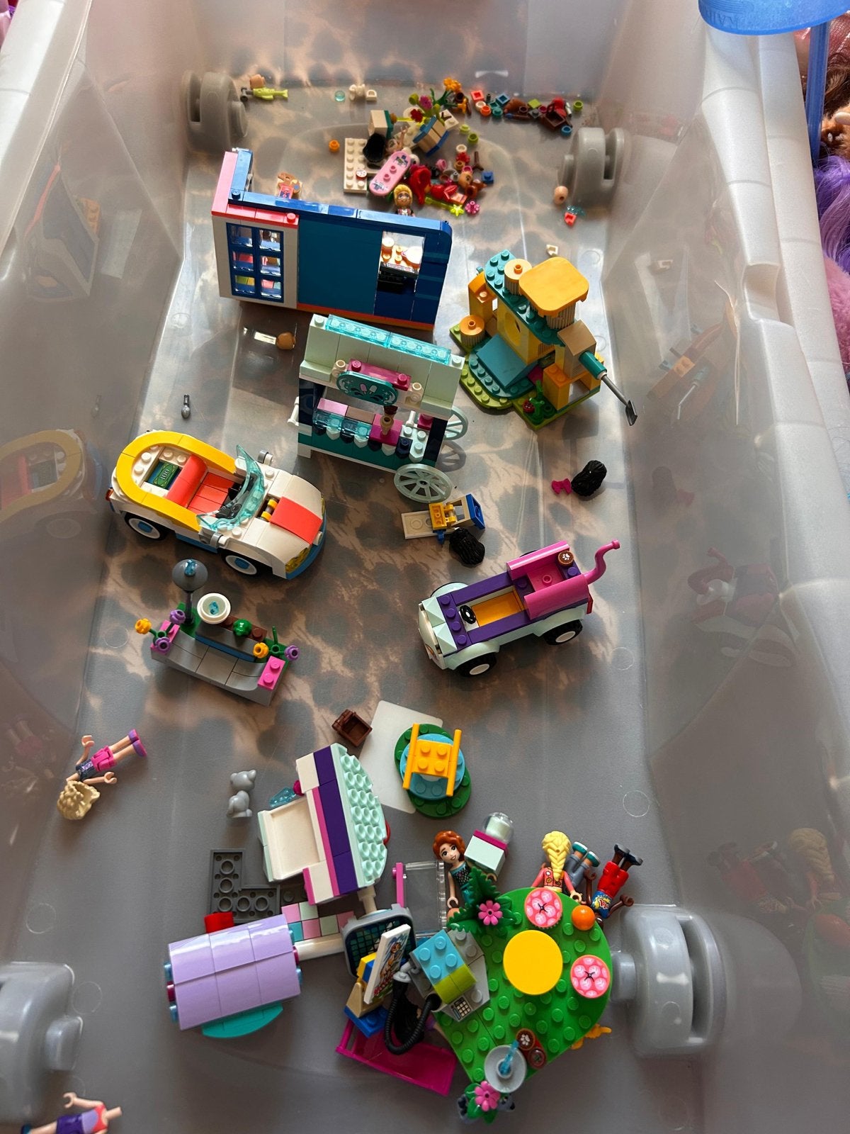 Kleine partij Lego Friends sets en figuren, Ophalen, Gebruikt, Overige merken