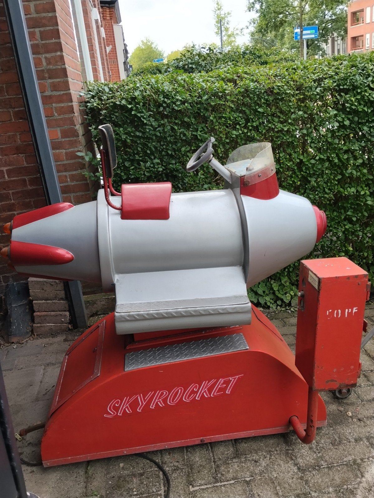 Vintage Skyrocket kinderritje - Raket kermisattractie, Antiek en Kunst, Ophalen