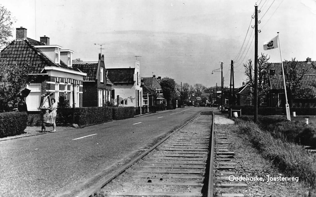085 Oudehaske - Jousterweg, Ophalen of Verzenden, 1940 tot 1960, Gelopen, Friesland