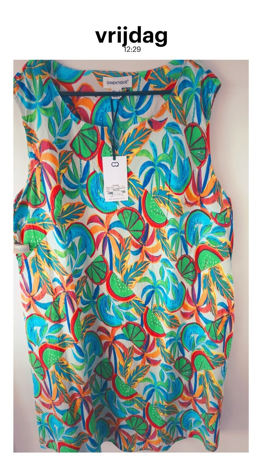 Mouwloze jurk, Oriëntique, nieuw, Ophalen of Verzenden, Nieuw, Maat 46/48 (XL) of groter, Onder de knie