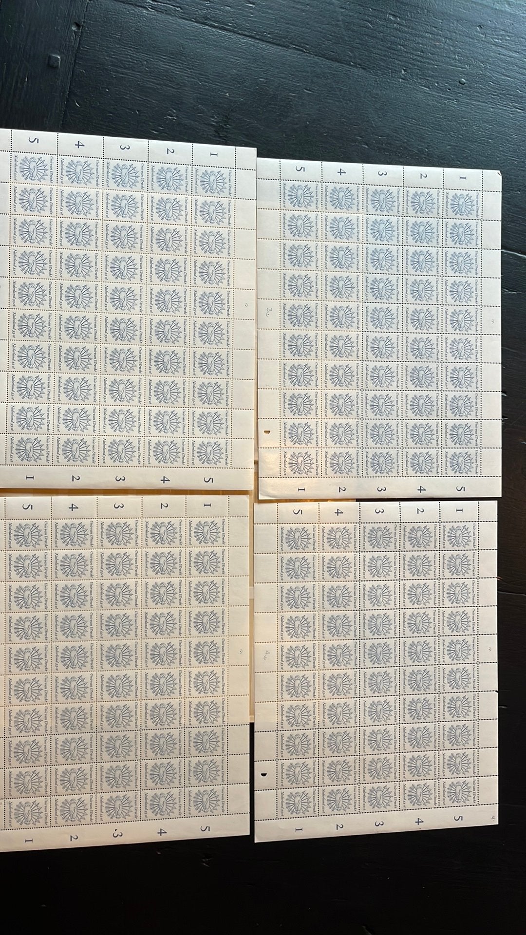 Postzegels Plaatfouten Unie van Utrecht - Plaat 3, 4 (2x), 5, Ophalen of Verzenden, Na 1940, Postfris