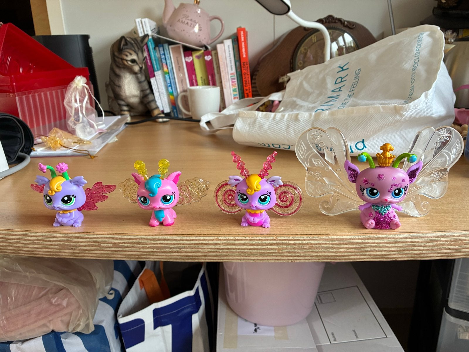 Littlest Pet Shop 4x met lichtgevende vleugels, Ophalen of Verzenden, Gebruikt