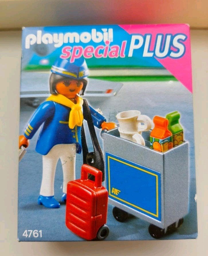 Playmobil special plus: Stewardess trolley (vliegtuig)- 4761, Complete set, Nieuw, Special plus, Ophalen of Verzenden
