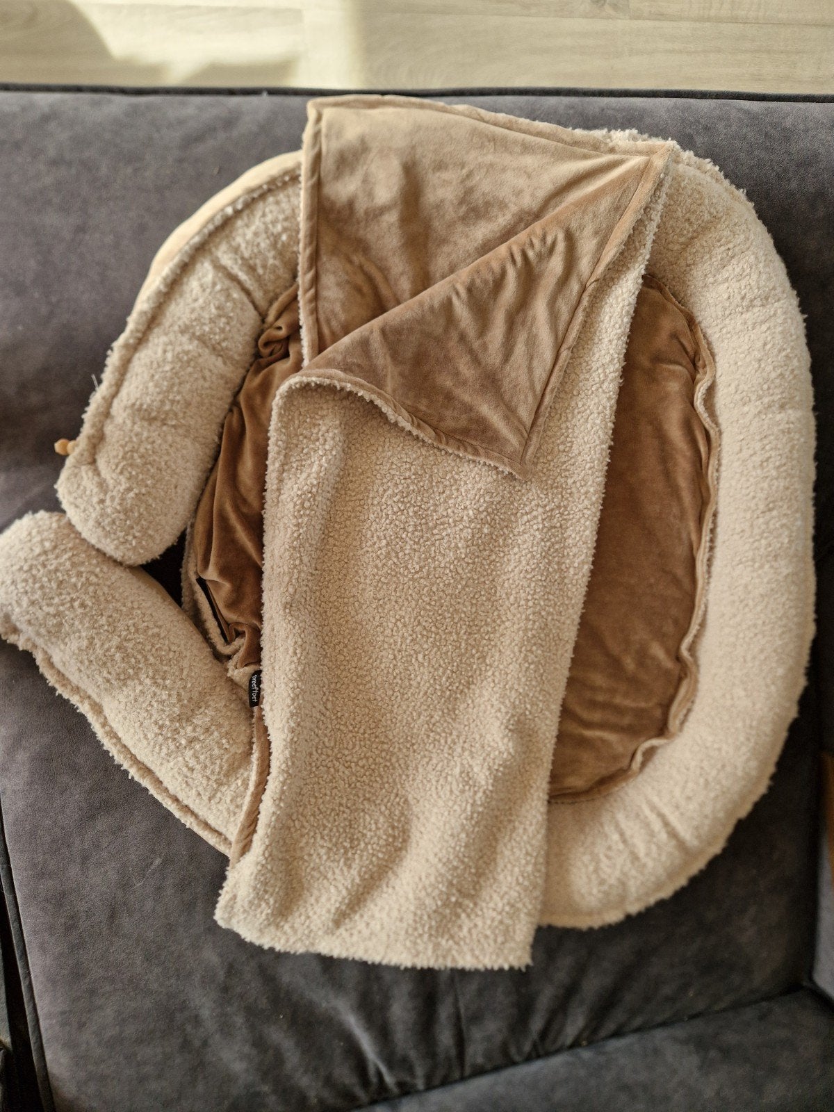 Tweeling babynest, met bijbehorende deken, Ophalen of Verzenden, Zo goed als nieuw, Overige typen