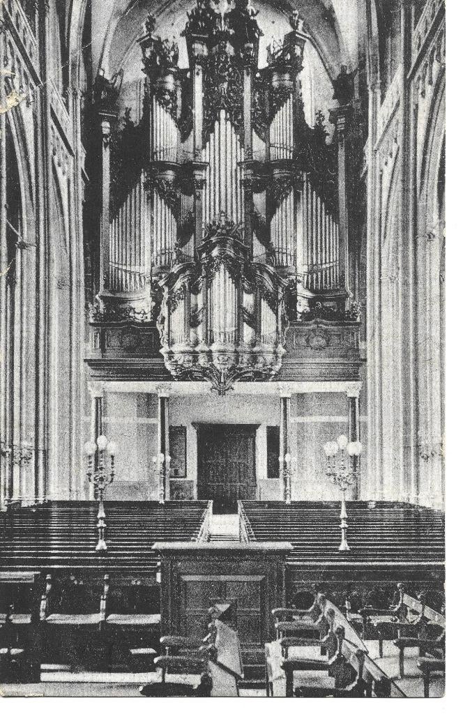 Arnhem Eusebius kerk interieur orgel, Ophalen of Verzenden, Voor 1920, Ongelopen, Gelderland